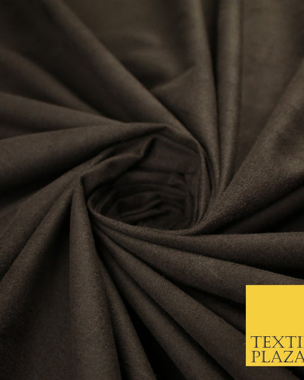 11 Colours Luxury Faux Suede Fabric Med Weight Dressmaking Upholstery Craft 60"