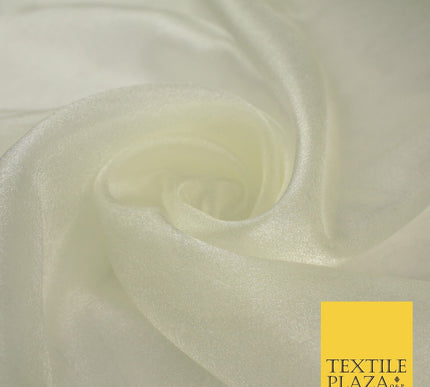 15 COLOURS - Premium Crystal Organza Bridal Wedding Dance Dress Veil Fabric 44"