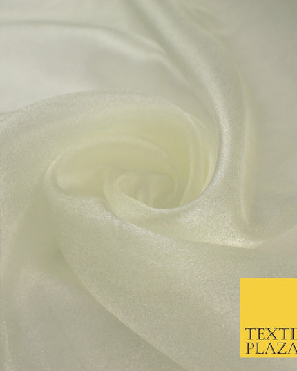 15 COLOURS - Premium Crystal Organza Bridal Wedding Dance Dress Veil Fabric 44"