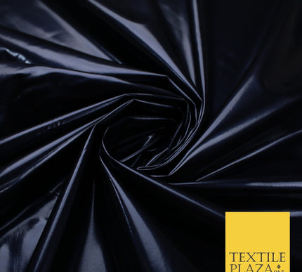 9 Colours - Glossy PVC Fabric Dress Fashion Material Craft Decor 56" Wide