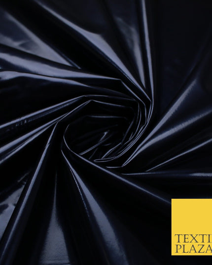 9 Colours - Glossy PVC Fabric Dress Fashion Material Craft Decor 56" Wide