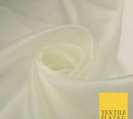 15 COLOURS - Premium Crystal Organza Bridal Wedding Dance Dress Veil Fabric 44"