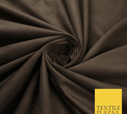 11 Colours Luxury Faux Suede Fabric Med Weight Dressmaking Upholstery Craft 60"