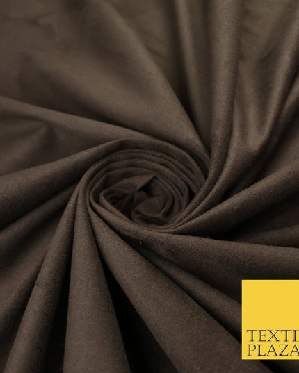 11 Colours Luxury Faux Suede Fabric Med Weight Dressmaking Upholstery Craft 60"