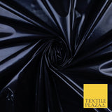 9 Colours - Glossy PVC Fabric Dress Fashion Material Craft Decor 56" Wide