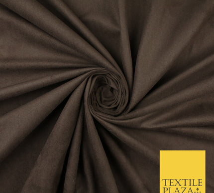 11 Colours Luxury Faux Suede Fabric Med Weight Dressmaking Upholstery Craft 60"