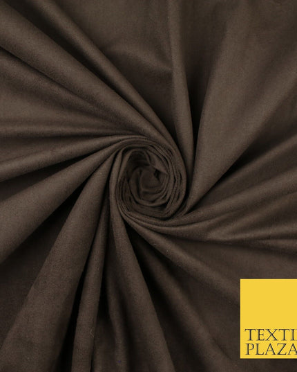11 Colours Luxury Faux Suede Fabric Med Weight Dressmaking Upholstery Craft 60"
