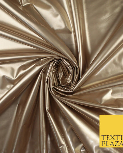 9 Colours - Glossy PVC Fabric Dress Fashion Material Craft Decor 56" Wide