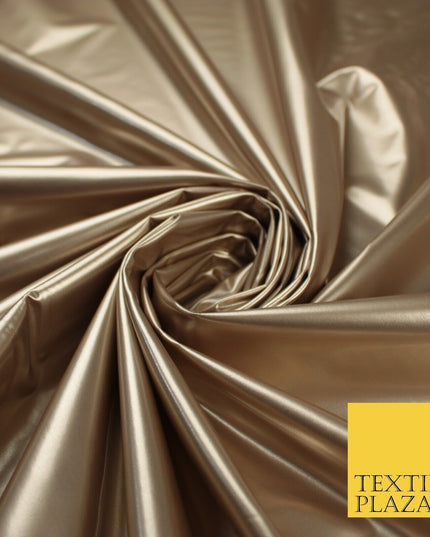 9 Colours - Glossy PVC Fabric Dress Fashion Material Craft Decor 56" Wide