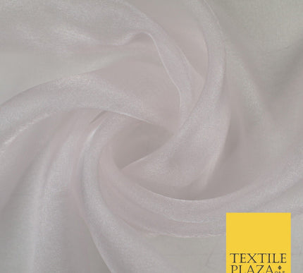 15 COLOURS - Premium Crystal Organza Bridal Wedding Dance Dress Veil Fabric 44"