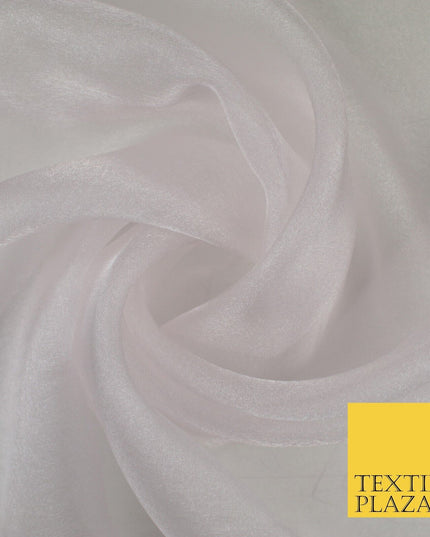 15 COLOURS - Premium Crystal Organza Bridal Wedding Dance Dress Veil Fabric 44"