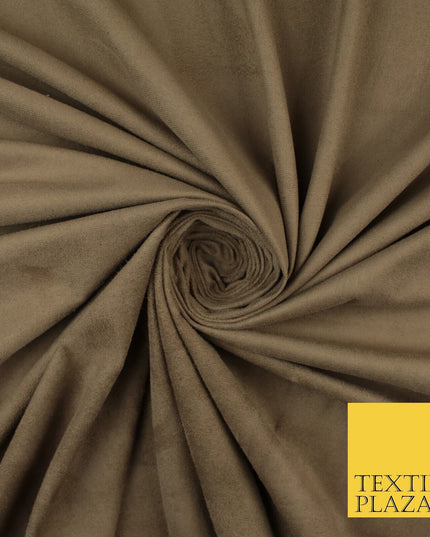 11 Colours Luxury Faux Suede Fabric Med Weight Dressmaking Upholstery Craft 60"