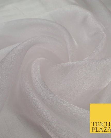 15 COLOURS - Premium Crystal Organza Bridal Wedding Dance Dress Veil Fabric 44"