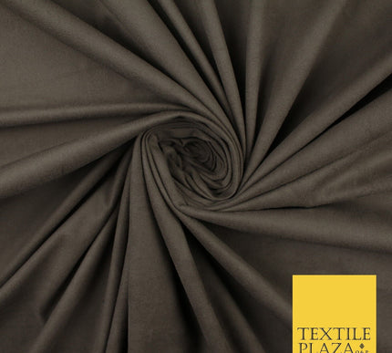 11 Colours Luxury Faux Suede Fabric Med Weight Dressmaking Upholstery Craft 60"