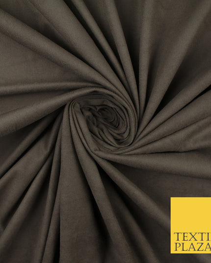 11 Colours Luxury Faux Suede Fabric Med Weight Dressmaking Upholstery Craft 60"