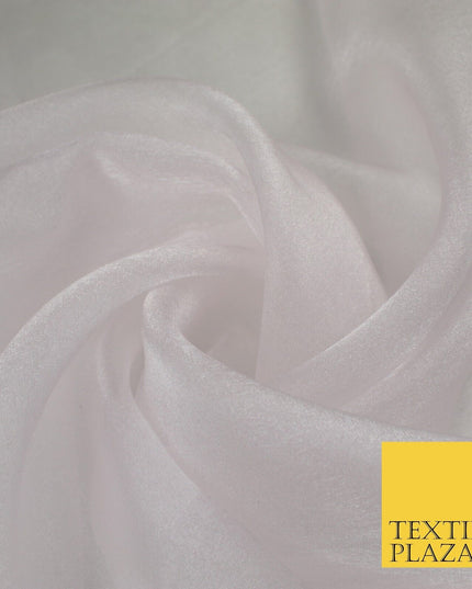 15 COLOURS - Premium Crystal Organza Bridal Wedding Dance Dress Veil Fabric 44"