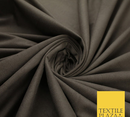 11 Colours Luxury Faux Suede Fabric Med Weight Dressmaking Upholstery Craft 60"