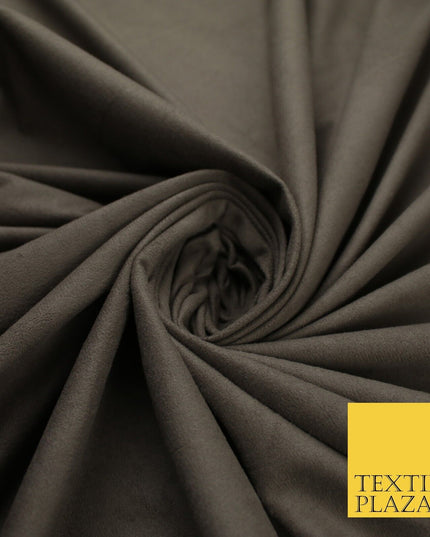 11 Colours Luxury Faux Suede Fabric Med Weight Dressmaking Upholstery Craft 60"