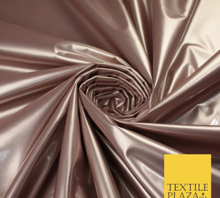 9 Colours - Glossy PVC Fabric Dress Fashion Material Craft Decor 56" Wide
