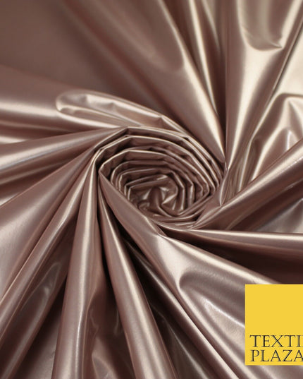 9 Colours - Glossy PVC Fabric Dress Fashion Material Craft Decor 56" Wide