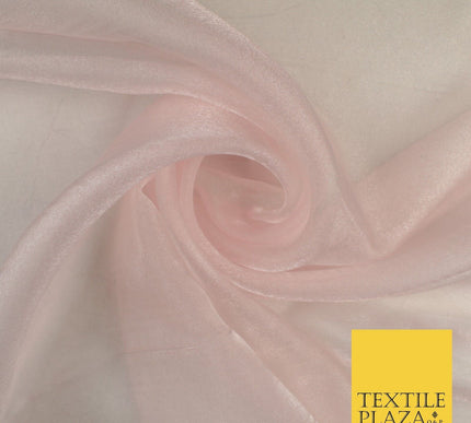 15 COLOURS - Premium Crystal Organza Bridal Wedding Dance Dress Veil Fabric 44"