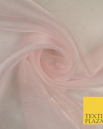 15 COLOURS - Premium Crystal Organza Bridal Wedding Dance Dress Veil Fabric 44"