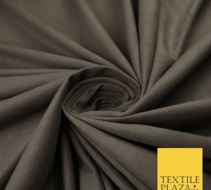 11 Colours Luxury Faux Suede Fabric Med Weight Dressmaking Upholstery Craft 60"