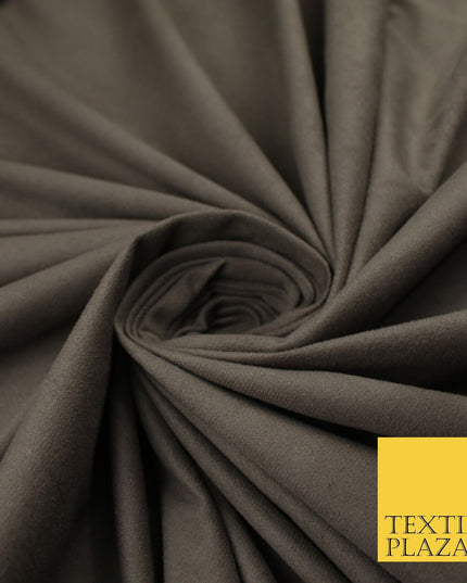 11 Colours Luxury Faux Suede Fabric Med Weight Dressmaking Upholstery Craft 60"