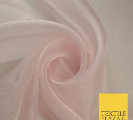 15 COLOURS - Premium Crystal Organza Bridal Wedding Dance Dress Veil Fabric 44"
