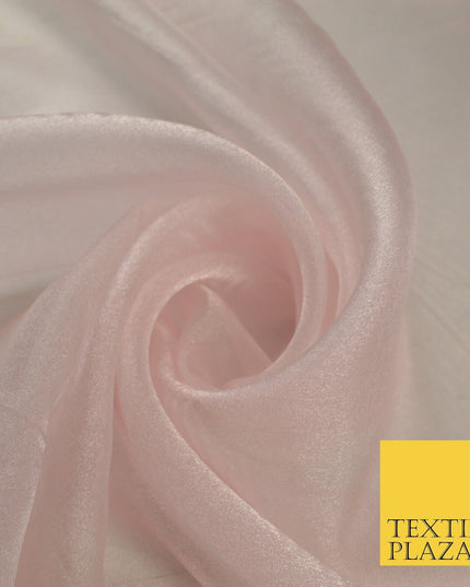 15 COLOURS - Premium Crystal Organza Bridal Wedding Dance Dress Veil Fabric 44"