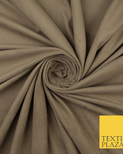 11 Colours Luxury Faux Suede Fabric Med Weight Dressmaking Upholstery Craft 60"