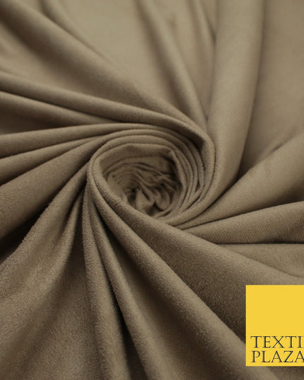 11 Colours Luxury Faux Suede Fabric Med Weight Dressmaking Upholstery Craft 60"