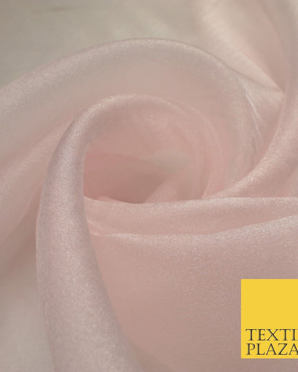 15 COLOURS - Premium Crystal Organza Bridal Wedding Dance Dress Veil Fabric 44"