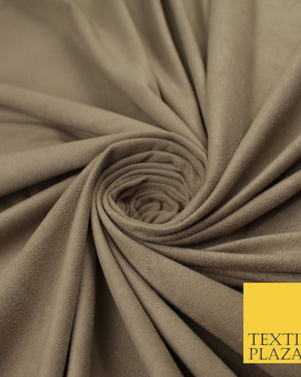 11 Colours Luxury Faux Suede Fabric Med Weight Dressmaking Upholstery Craft 60"