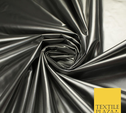 9 Colours - Glossy PVC Fabric Dress Fashion Material Craft Decor 56" Wide