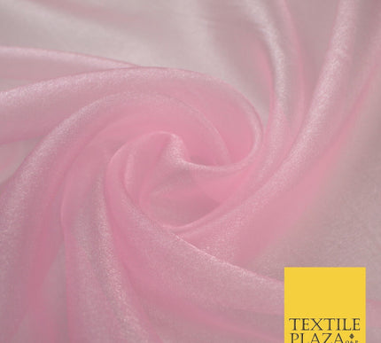 15 COLOURS - Premium Crystal Organza Bridal Wedding Dance Dress Veil Fabric 44"