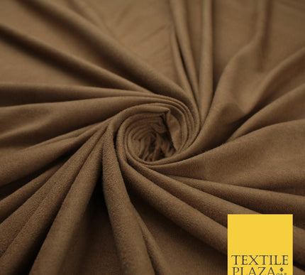 11 Colours Luxury Faux Suede Fabric Med Weight Dressmaking Upholstery Craft 60"