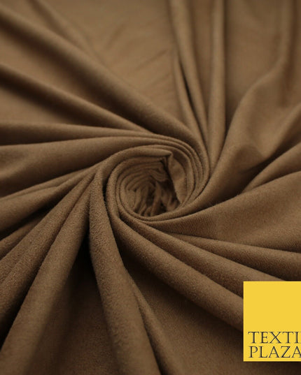 11 Colours Luxury Faux Suede Fabric Med Weight Dressmaking Upholstery Craft 60"