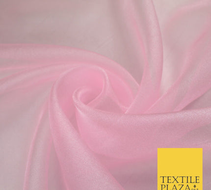 15 COLOURS - Premium Crystal Organza Bridal Wedding Dance Dress Veil Fabric 44"