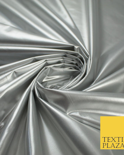 9 Colours - Glossy PVC Fabric Dress Fashion Material Craft Decor 56" Wide