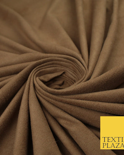 11 Colours Luxury Faux Suede Fabric Med Weight Dressmaking Upholstery Craft 60"