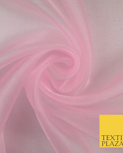 15 COLOURS - Premium Crystal Organza Bridal Wedding Dance Dress Veil Fabric 44"