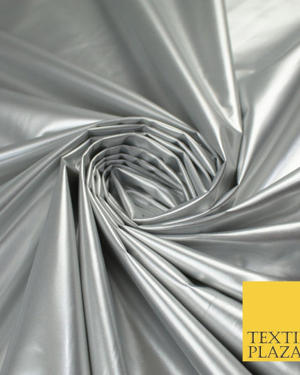 9 Colours - Glossy PVC Fabric Dress Fashion Material Craft Decor 56" Wide