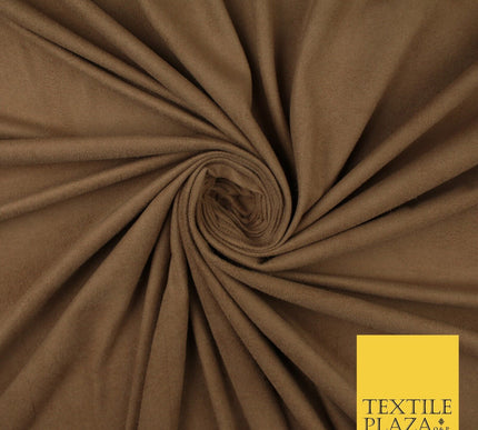 11 Colours Luxury Faux Suede Fabric Med Weight Dressmaking Upholstery Craft 60"