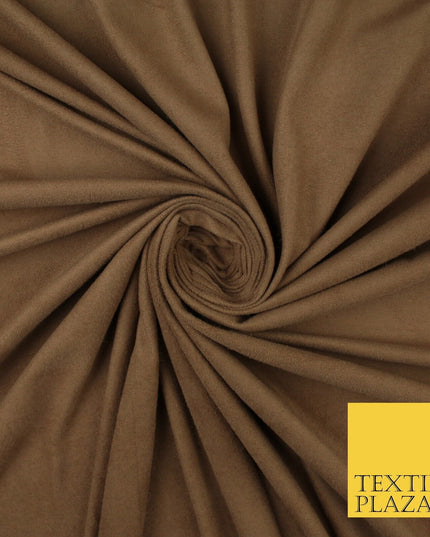 11 Colours Luxury Faux Suede Fabric Med Weight Dressmaking Upholstery Craft 60"