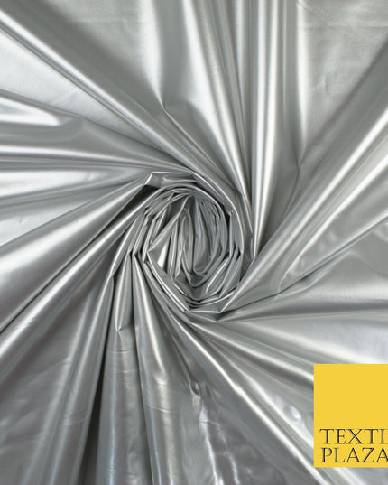 9 Colours - Glossy PVC Fabric Dress Fashion Material Craft Decor 56" Wide