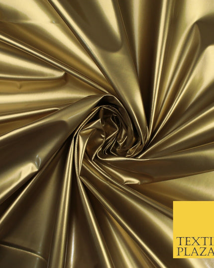 9 Colours - Glossy PVC Fabric Dress Fashion Material Craft Decor 56" Wide