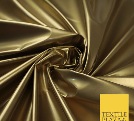 9 Colours - Glossy PVC Fabric Dress Fashion Material Craft Decor 56" Wide