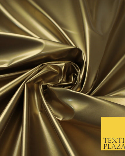 9 Colours - Glossy PVC Fabric Dress Fashion Material Craft Decor 56" Wide