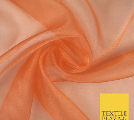 15 COLOURS - Premium Crystal Organza Bridal Wedding Dance Dress Veil Fabric 44"
